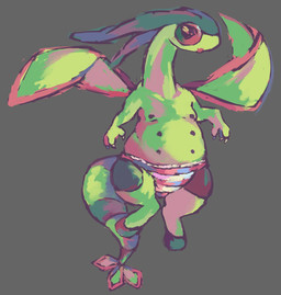6_nipples anthro clothed clothing female grey_background multi_nipple nipples panties panties_only simple_background solo topless underwear underwear_only petday nintendo pokemon flygon generation_3_pokemon pokemon_(species) hi_res