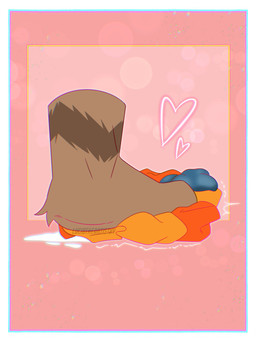 anthro balled blush bodily_fluids cum duo feet flattened flattening_fetish foot_fetish foot_focus foot_play genital_fluids heart_symbol insole male male/male paws squish transformation underfoot luciotheartistxy boof_(brotherboofer) squishdingo_(character) canid canine canis dingo mammal hi_res