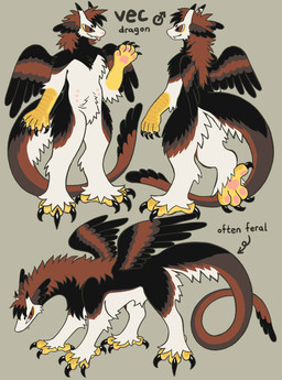 4_toes 5_fingers 6_nipples anthro arm_tuft belly_nipples black_body black_claws black_ears black_feathers black_fur black_highlights black_tail black_tail_tip black_talons black_wings blep brown_body brown_ears brown_eyes brown_feathers brown_fur brown_hair brown_tail brown_wings calf_tuft claws closed_smile countershading crotch_tuft dipstick_horn dipstick_tail elbow_tuft feathers feet feral fingers fur gender_symbol grey_background hair highlights_(coloring) horn leg_tuft male male_anthro male_feral male_symbol markings mouth_closed multi_nipple multicolored_body multicolored_feathers multicolored_fur multicolored_hair multicolored_horn multicolored_tail multicolored_wings nipples nude_anthro nude_male pawpads pink_nipples pink_pawpads scutes simple_background smile solo symbol tail tail_markings toes tongue tongue_out tuft two_tone_hair two_tone_horn white_body white_countershading white_feathers white_fur white_tail wings yellow_markings yellow_scutes birdpaw_(artist) mythology fursona_(birdpaw) dragon feathered_dragon feathered_scalie furred_dragon furred_scalie mythological_creature mythological_scalie scalie absurd_res full-length_portrait hi_res model_sheet multiple_images portrait