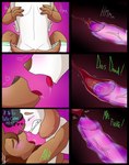 absurd_res age_difference angel_(lechugansfw) anthro anthro_on_anthro anthro_penetrated anthro_penetrating anthro_penetrating_anthro bedroom blush bovid breasts canid canine canis caprine comic condom daniel_(lechugansfw) domestic_dog female female_penetrated filled_condom from_front_position genitals green_eyes hi_res humanoid humanoid_genitalia humanoid_penis lechugansfw lying male male/female male_penetrating male_penetrating_female mammal missionary_position older_female on_back penetration penis pink_blush purple_eyes pussy sex sexual_barrier_device sheep spanish_text speech_bubble spread_legs spreading table_lotus_position tail_wiggle text translated vaginal vaginal_penetration wearing_condom younger_male