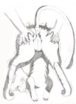 aroused butt butt_grab duo female feral genitals hand_on_butt humanoid_hands interspecies male male/female pokephilia presenting presenting_pussy pussy thataveragedude nintendo pokemon generation_1_pokemon human legendary_pokemon mammal mew_(pokemon) pokemon_(species) graphite_(artwork) hi_res traditional_media_(artwork)