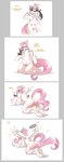 2020 basic_sequence chat clothed clothing comic dialogue discord_(mlp) english_text equid equine female feral fluttershy_(mlp) four_frame_image four_frame_sequence friendship_is_magic gender_transformation genitals hair hasbro hi_res human human_to_feral letterbox linear_sequence mammal mtf_transformation my_little_pony mythological_creature mythological_equine mythology nipples nude pegasus pussy sequence simple_background solo species_transformation strawberrytfs teats text theyellowcoat topwear torn_clothing transformation transformation_sequence white_background wings