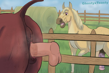 anatomically_correct anatomically_correct_anus anatomically_correct_genitalia anatomically_correct_vulva animal_genitalia animal_penis animal_vulva anthro anus balls bestiality big_butt bodily_fluids brown_body butt clitoral_winking clitoris cuckold disembodied_penis dock_(anatomy) equine_anus equine_genitalia equine_penis equine_vulva farm farmer female female_feral female_penetrated fence feral feral_penetrated freckled_butt freckles genital_fluids genitals grass group hay human_on_feral human_penetrating human_penetrating_feral humanoid_genitalia humanoid_penis interspecies larger_penetrated male male/female male_feral male_penetrating male_penetrating_female mane medial_ring musk open_mouth penetration penile penile_penetration penis penis_in_vagina pink_penis plant puffy_anus sex size_difference surprised sweat sweaty_butt tail teeth trio vaginal vaginal_fluids vaginal_fluids_on_penis vaginal_penetration vulva wood ghostyxtoasty equid equine horse human mammal 3:2 absurd_res hi_res signature