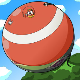 air_ballooning air_inflation anthro belly belly_expansion big_belly blue_eyes blue_sky body_inflation bottomwear clothing cloud expansion eyelashes female floating gloves green_bottomwear green_clothing green_skirt hair handwear high-angle_view holding_hose hose huge_belly hyper hyper_belly hyper_inflation immobile inflation jewelry open_mouth open_smile orange_body orange_hair pink_tongue plant red_mouth skirt sky smile solo spherical_inflation tight_clothing tongue topwear tree white_clothing white_gloves white_handwear white_topwear navsaka sega sonic_adventure sonic_the_hedgehog_(series) tikal_the_echidna echidna mammal monotreme 2023 cel_shading colored digital_media_(artwork) hi_res shaded signature