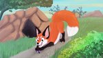 detailed_background duo feral hunting landscape practice simulated_traditional_(artwork) solo toony zhekathewolf ps canid canine fox mammal mouse murid murine rodent 16:9 adobe_photoshop_(artwork) digital_media_(artwork) widescreen