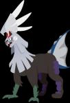 ambiguous_gender black_body black_fur blue_eyes fangs feral fur grey_body grey_fur simple_background solo teeth transparent_background white_body white_fur alexalan nintendo pokemon chimera generation_7_pokemon legendary_pokemon pokemon_(species) silvally 2016 alpha_channel