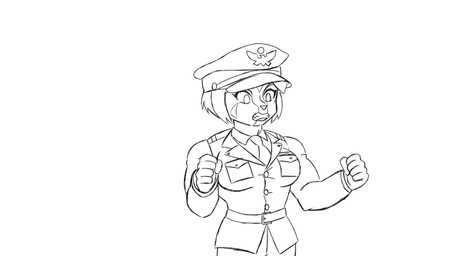 abs accessory angry anthro belt belt_snap biceps big_breasts body_size_growth breast_expansion breasts button_(fastener) button_pop clothing expansion female growing_out_of_clothes growth hands_on_hips hat headgear headwear military_uniform muscle_growth muscular muscular_female necktie peaked_cap pecs pecs_with_breasts size_transformation solo straining_buttons straining_clothing transformation uniform wardrobe_malfunction depraveddefense helen_harrison american_badger badger mammal mustelid musteline 2026 animated hi_res monochrome no_sound short_playtime video