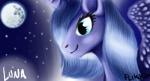 blue_body blue_feathers feathered_wings feathers female feral horn solo wings flikkun friendship_is_magic hasbro my_little_pony mythology princess_luna_(mlp) equid equine mammal mythological_creature mythological_equine winged_unicorn