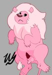 animal_genitalia animal_penis balls claws dewclaw erection feline_genitalia feline_penis feral fur genitals hair looking_at_viewer lying male mane on_back penile_spines penis pink_body pink_fur quadruped simple_background solo tail wyrmling_(artist) cartoon_network steven_universe lion_(steven_universe) felid feline felis lion mammal pantherine digital_drawing_(artwork) digital_media_(artwork) hi_res signature