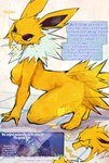 after_transformation angry anthro argument breasts dialogue excited feet female fur gender_transformation group happy identity_death kneeling looking_at_self medium_breasts mind_alteration mtf_transformation paws personality_change species_transformation text thick_thighs toes transformation trio yellow_body yellow_fur thwillartz nintendo pokemon deiser eeveelution generation_1_pokemon human jolteon mammal pokemon_(species) colored english_text hi_res