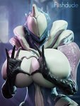 big_breasts breasts cleavage clothed clothing featureless_breasts featureless_face female heart_symbol horn huge_breasts machine multicolored_body small_waist solo wide_hips fiishdude digital_extremes tencent warframe saryn_(warframe) android humanoid robot 3:4 3d_(artwork) digital_media_(artwork) hi_res