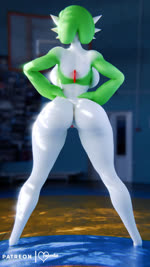 back_boob big_breasts big_butt blurred_background breasts butt female genitals green_body green_hair hair hands_on_hips inside multicolored_body not_furry nude pussy rear_view shaking_butt solo two_tone_body white_body wide_hips window foxventus warfaremachine_(modeler) nintendo pokemon warfare_gardevoir gardevoir generation_3_pokemon pokemon_(species) 3d_(artwork) 3d_animation animated digital_media_(artwork) hi_res sound webm