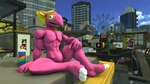 abs anthro blonde_hair blue_sky building city city_background detailed_background feet hair hand_on_ground hand_on_knee hand_on_leg long_ears male muscular muscular_anthro muscular_male nude pecs pink_body pink_skin sitting sky solo spray_can white_body white_skin mightyk asian_mythology east_asian_mythology japanese_mythology level-5 mythology yo-kai_watch roughgraff lizard reptile scalie yokai 16:9 2024 3d_(artwork) digital_media_(artwork) hi_res widescreen