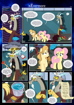 anthro bucket chaos city clock cloud container cutie_mark dark_clouds ears_down ears_up electricity female feral folded_wings group lightning lightning_bolt magic male one_eye_closed outside pivoted_ears plunger raining raised_leg red_eyes rubber_duck scroll sidewalk silhouette sponge storm storm_clouds tail text walking water water_bucket wings estories friendship_is_magic hasbro my_little_pony mythology alice_goldenfeather_(estories) discord_(mlp) fluttershy_(mlp) chimera draconequus equid equine mammal mythological_creature mythological_equine pegasus absurd_res english_text hi_res