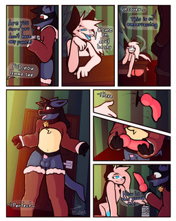 animal_dildo animal_genitalia animal_sex_toy anthro balls balls_outline becoming_erect bell bell_collar bent_over bent_over_table black_markings blue_body blue_eyes blue_fur blue_penis blush blush_lines bulge canine_dildo christmas_clothing christmas_thigh_highs christmas_tree clothing collar comic_panel covering covering_crotch crop_top detailed_bulge dialogue dildo door doorway duo embarrassed femboy feminine fur furniture genital_outline genitals glowing glowing_eyes glowing_genitalia glowing_penis hair holidays hoodie kneeling knot knotted_dildo legwear long_hair looking_at_another lube lube_bottle lube_drip male male/male markings nervous oblivious on_ground open_mouth penis penis_tip pink_body pink_fur pink_penis plant presenting presenting_penis sex_toy sheath shirt shy surprised table tail tail_motion tailwag text thigh_highs throwing_object topwear tree wearing_collar white_body white_fur eviesdumb christmas nintendo pokemon dizzy_(eviesdumb) canid canine generation_4_pokemon lucario mammal pokemon_(species) 4:5 absurd_res comic english_text hi_res