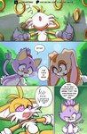 anthro dazed dialogue female genitals loli lying math nipples nude on_back open_mouth pussy ring speech_bubble standing text unconscious young young_anthro ichduhernz sega sonic_the_hedgehog_(series) blaze_the_cat cream_the_rabbit miles_prower canid canine domestic_cat felid feline felis fox lagomorph leporid mammal rabbit absurd_res comic english_text hi_res