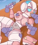 beak blue_eyes bodily_fluids breasts fellatio female genitals group group_sex handjob machine nipples oral penetration penile penis pussy sex vaginal vaginal_penetration freakyto angry_birds hasbro rovio_entertainment sega takara_tomy transformers arcee stella_(angry_birds) avian cybertronian robot hi_res