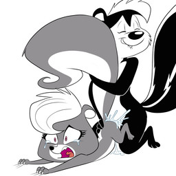 anthro big_dom_small_sub bite biting_lip biting_own_lip black_body black_eyes black_fur black_nose bodily_fluids claws colored_edit cum cum_inside dominant dripping duo eyelashes female female_penetrated female_raped feral forced from_behind_position fur genital_fluids grey_body grey_fur intraspecies larger_male lips male male/female male_penetrating male_penetrating_female male_rape male_raping_female markings multicolored_body multicolored_fur open_mouth penetration pink_eyes raised_tail rape self_bite sex simple_background size_difference smaller_female smaller_penetrated smile striped_markings striped_tail stripes tail tail_grapple tail_hug tail_markings tears teeth tongue two_tone_body two_tone_fur white_background white_body white_fur lonbluewolf hasbro littlest_pet_shop littlest_pet_shop_(2012) looney_tunes warner_brothers pepe_le_pew pepper_clark mammal mephitid skunk striped_skunk 1:1 colored digital_media_(artwork) story story_in_description