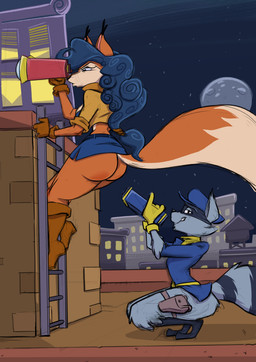 anthro armwear big_tail binoculars blue_clothing blue_hair boots bottomless butt canine carmelita_fox clothed clothing crouching duo female fluffy fluffy_tail footwear fox fully_clothed fur gloves grey_fur hair hat joelasko long_hair long_tail male mammal mask multicolored_fur oblivious orange_fur procyonid raccoon sly_cooper sly_cooper_(series) striped_tail stripes tan_fur two_tone_fur upskirt vest video_games
Rating: Questionable
Score: 33
User: AbiCordo
Date: July 11, 2018 anthro armwear big_tail binoculars blue_clothing blue_hair boots bottomless butt canine carmelita_fox clothed clothing crouching duo female fluffy fluffy_tail footwear fox fully_clothed fur gloves grey_fur hair hat joelasko long_hair long_tail male mammal mask multicolored_fur oblivious orange_fur procyonid raccoon sly_cooper sly_cooper_(series) striped_tail stripes tan_fur two_tone_fur upskirt vest video_games
Rating: Questionable
Score: 33
User: AbiCordo
Date: July 11, 2018