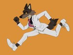 anthro bottomwear clothing fist footwear male male_anthro orange_background pants running shoes simple_background solo suit white_clothing skullsbesan dreamworks the_bad_guys mr._wolf_(the_bad_guys) canid canine canis mammal wolf 2021 hi_res