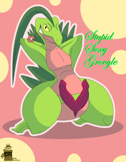 2_penises anthro erection flower genitals green_body hands_behind_head leaf leaf_hair leaf_tail looking_at_viewer male multi_genitalia multi_penis multicolored_body penis plant plant_hair pseudo_hair red_body smile solo tail teeth text thick_thighs two_tone_body yellow_sclera niok nintendo pokemon generation_3_pokemon grovyle pokemon_(species) absurd_res digital_media_(artwork) english_text hi_res