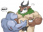 ... 2014 anthro beverage biceps big_muscles blush bottle breast_suck caprine chubby duo eyes_closed gay goat gogoat horn loincloth machoke maldu male musclegut muscles nintendo nipple_suck overweight pecs plain_background pokémon standing text topless video_games
Rating: Questionable
Score: 7
User: beartraps
Date: February 24, 2014