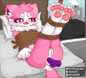 anal anal_masturbation anal_penetration anus bindings blush bodily_fluids bound butt buttplug female fur masturbation nude penetration plug_(sex_toy) sex sex_toy simple_background solo tail white_body white_fur mengcuteye mengcuteye_(character) animal_humanoid arctic_wolf canid canine canis humanoid mammal mammal_humanoid wolf