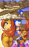 anthro big_breasts big_butt blue_body blue_eyes breast_squish breasts butt canon_couple crotch_grab dialogue duo female grabbing_from_behind green_eyes grope huge_breasts looking_back male nude side_boob smile squish text thefuckingdevil archie_comics sega sonic_the_hedgehog_(archie) sonic_the_hedgehog_(comics) sonic_the_hedgehog_(series) sally_acorn sonic_the_hedgehog chipmunk eulipotyphlan ground_squirrel hedgehog mammal rodent sciurid 2014 5:8 comic digital_media_(artwork) english_text