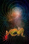 anthro celtic clenched_teeth ears_back ejaculation erection galaxy horn male markings nude orange_eyes pivoted_ears psychedelic red_horn solo space spiral star teeth tribal tribal_markings maquenda deer mammal 2023 2:3 digital_media_(artwork) hi_res