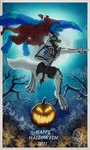 anthro bone clothed clothing costume detailed_background duo flying food fruit fur holidays male male/male membrane_(anatomy) membranous_wings moon muscular muscular_male night plant pumpkin skeleton spread_wings tail wings masterokami halloween mythology antzy canid canine canis demon dragon furred_dragon furred_scalie mammal mythological_creature mythological_scalie scalie wolf 3:5 absurd_res hi_res