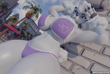 4_fingers anthro areola areola_slip aroused beach big_breasts bikini biped bite black_claws breasts claws clothing detailed_background exhibitionism eyebrows fangs female female_anthro fingers fluffy fluffy_chest fluffy_ears head_tuft hiding hiding_behind_object hiding_behind_wall long_ears long_snout presenting presenting_breasts puffy_areola purple_clothing raised_eyebrows snout solo swimwear teeth tuft two-piece_swimsuit white_breasts dragonantojos twilightv0ids_(modeler) epic_games fortnite fortnite:_battle_royale lady_poodlina canid canine canis domestic_dog mammal poodle 3d_(artwork) absurd_res digital_media_(artwork) hi_res