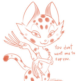 anthro claws female long_nails solo text wide_hips zooshi kirby_(series) kirby_and_the_forgotten_land nintendo clawroline cheetah felid feline leopard mammal pantherine absurd_res english_text hi_res
