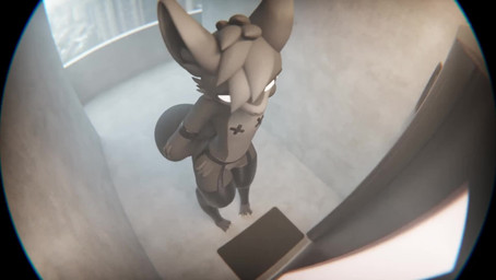 anthro camera clothing fur genitals grey_body latex latex_clothing latex_legwear latex_stockings legwear male solo standing stockings waiting wiggle nuclear54 goob_(nuclear54) mammal 16:9 3d_(artwork) 3d_animation animated blender_(artwork) digital_media_(artwork) hi_res no_sound short_playtime video widescreen