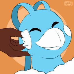 ambiguous_gender beak blue_body eyes_closed feral fluffy happy headpat heart_symbol mouth_closed petting scratching scritches white_beak conditional_dnp pocketpaws nintendo pokemon matias_cloudbirb altaria avian bird generation_3_pokemon pokemon_(species) 1:1 2d_animation animated frame_by_frame loop signature