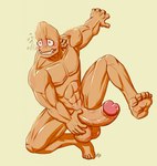 abs balls biceps big_balls big_penis erection feet genitals huge_penis humanoid_genitalia humanoid_penis male muscular muscular_male nude pecs penis soles solo teeth toes yellowpower my_hero_academia koji_koda humanoid mammal mutants hi_res