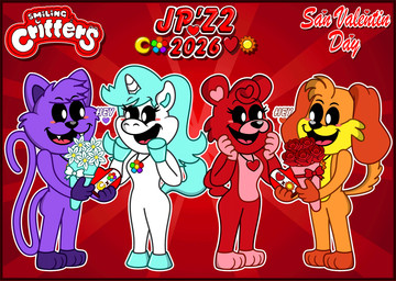 anthro anthro_on_anthro blue_hair blue_tail duo female flower fur hair holidays horn kiss_on_lips kissing male male/female plant ponytail purple_body purple_fur purple_skin rose_(flower) tail unicorn_horn white_body white_fur white_skin jaimeprecoz2 mob_entertainment mythology poppy_playtime smiling_critters valentine's_day bobby_bearhug catnap_(poppy_playtime) craftycorn dogday_(poppy_playtime) bear canid canine canis critters_(poppy_playtime) domestic_cat domestic_dog equid equine felid feline felis horse mammal mythological_creature mythological_equine pony unicorn 2026 animated