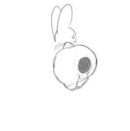 anthro anus balls big_butt butt crowning_feces excessive_feces eyes_closed feces genitals hyper hyper_feces long_ears male narrowed_eyes nude poop_in_ass pooping scatplay simple_background solo standing tail white_background white_body tiosqr lagomorph leporid mammal rabbit monochrome