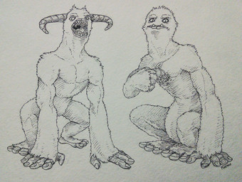 3_toes 5_fingers branch collarbone curved_horn duo fangs feet feral fingernails fingers frown fur gaping_mouth grey_background holding_object horn lips looking_at_viewer male muscular muscular_feral muscular_male nails open_frown open_mouth pecs plant plantigrade pupils quadruped roaring semi-anthro shadow sharp_teeth simple_background sitting slit_pupils standing teeth toenails toes tongue underbite uvula plazmodon big_blue_bubble my_singing_monsters common_mammott mammal mammott primate rare_mammott rare_monster_(my_singing_monsters) yeti 2015 full-length_portrait greyscale hatching_(art) hi_res monochrome pen_(artwork) portrait shaded traditional_media_(artwork)