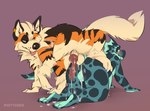 all_fours animal_genitalia animal_penis anthro anthro_on_feral anthro_penetrated ass_to_ass balls belly bestiality blush bodily_fluids butt canine_genitalia canine_penis claws cum cum_in_ass cum_inside digitigrade duo erection feral finger_claws genital_fluids genitals interspecies knot knotted_penis knotting leaking_cum looking_pleasured male male/male male_on_feral overweight overweight_male penetration penile penis pull_out quadruped reverse_doggystyle sex sheath size_difference toe_claws mintyderg mythology nintendo pokemon minty_(mintyderg) rethex arcanine canid canine dragon generation_1_pokemon mammal mythological_creature mythological_scalie pokemon_(species) scalie absurd_res hi_res