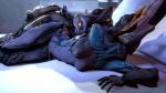 bed bouncing_breasts breasts crossgender duo female from_behind_position furniture grabbing_neck hand_on_neck lying male male/female neck_grab not_furry on_side rough_sex sex spooning wattchewant digital_extremes tencent warframe ember_(warframe) nyx_(warframe) alien biomechanical warframe_(species) 16:9 3d_(artwork) 3d_animation animated digital_media_(artwork) loop short_playtime source_filmmaker_(artwork) widescreen