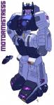 big_breasts breasts car crossgender decepticon female lips machine not_furry red_eyes simple_background solo standing teeth text thick_lips vehicle wheel gideon hasbro takara_tomy transformers motormaster cybertronian humanoid living_machine robot stunticons digital_media_(artwork) english_text