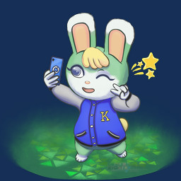 blue_eyes cellphone chibi clothing electronics fur gesture grass green_body green_fur hand_gesture high-angle_view holding_cellphone holding_object holding_phone holding_smartphone jacket male one_eye_closed phone plant selfie smartphone solo topwear v_sign white_body white_fur wink mglblaze animal_crossing nintendo sasha_(animal_crossing) lagomorph leporid mammal rabbit 1:1 alpha_channel hi_res