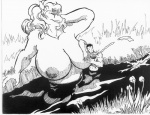 1995 anthro big_breasts black_hair blonde_hair bodily_fluids bovid bovine breast_milking breasts cattle curled_hair duo eyelashes female flower fur grass greyscale hair hooves horn huge_breasts human human_on_anthro interspecies janine lactating larger_female male male/female mammal matt_(disambiguation) monochrome nipple_fetish nipple_pinch nipple_play nipples oscar_marcus partially_submerged pinch plant projectile_lactation river size_difference smaller_male smile water white_body white_fur