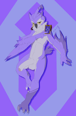beak big_penis black_beak chinese feathers foreskin gaming genitals grey_body grey_feathers half-closed_eyes humanoid_genitalia humanoid_penis magic_user male narrowed_eyes neck_tuft nude penis purple_background purple_body purple_feathers simple_background solo tail tail_feathers tuft yellow_eyes simpleesteban gunfire_reborn zi_xiao_(gunfire_reborn) avian bird owl 2023 absurd_res dated digital_drawing_(artwork) digital_media_(artwork) flat_colors full-length_portrait hi_res portrait signature