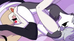 4_fingers 5_fingers anthro anus blonde_hair blush bodily_fluids breast_play breast_suck breasts clitoris clothing collar cunnilingus demonic_eyes electricity female female/female fingering fingers fur genital_fluids genitals grey_hair hair kissing legwear lightning nipples nude nude_female nude_humanoid open_mouth oral orgasm orgasm_face pink_nipples sex simple_background smile spiked_collar spikes sucking sweat tongue tongue_out transformation tribadism vagina vaginal vaginal_fingering vaginal_fluids vulva white_body white_fur white_skin chochi kato777 hazbin_hotel helluva_boss mythology charlie_morningstar loona_(helluva_boss) canid canid_demon canine demon hellhound humanoid mammal mythological_canine mythological_creature 16:9 2d_animation animated frame_by_frame hi_res huge_filesize sound voice_acted webm widescreen