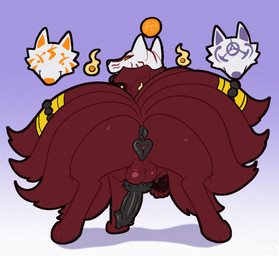 3_heads 9_tails animal_genitalia animal_penis animal_vulva anus balls barbed_canine_penis barbed_corona_glans beads black_anus black_flesh black_tongue black_vulva bouncing_balls bouncing_butt bouncing_penis breath butt canine_genitalia canine_penis canine_vulva feral floating_mask fluffy fluffy_tail foxfire genitals glistening glistening_anus glistening_balls glistening_genitalia glistening_knot glistening_penis glistening_vulva happy herm hybrid_genitalia hybrid_penis intersex knot knotted_penis looking_at_viewer looking_back maleherm mask multi_head multi_tail no_pupils no_sclera orange_eyes panting pawpads paws penile_spines penis pointy_ears presenting presenting_anus presenting_hindquarters presenting_penis presenting_vulva raised_paw sad solo spread_legs spreading tail tongue tongue_out toony vulva wearing_mask jonky asian_mythology east_asian_mythology japanese_mythology mythology zoodeik canid canine fox fox_spirit mammal yokai 2026 animated
