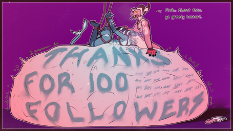 abdominal_bulge anthro arm_hair arm_scar bdsm belly big_belly bite_mark black_border black_nipples blush blushing_profusely bodily_fluids body_hair body_outline body_writing bodypaint bondage border bound breath brush chaps chest_hair chest_scar clothed clothing colored_nails dialogue digestion_noises dripping duo eye_scar facial_hair facial_scar fangs feet_first fingerless_gloves fishnet_clothing fishnet_topwear gills gloves glowing glowing_eyes grey_hair hair hair_bun hand_on_belly hand_on_horn handwear horn huge_belly hyper hyper_abdominal_bulge hyper_belly interaction_drive looking_at_another looking_down looking_pleasured male male/male markings mass_vore mature_male multiple_prey muscular muscular_male mustache nails nipples nude nude_male open_mouth oral_vore paintbrush partially_clothed partially_inside profanity restraints rope rope_bondage rope_harness rumbling_stomach saliva saliva_drip same_size_vore scar shark_fin shark_tail sharp_teeth side_view sitting_on_another sitting_on_belly skinny soft_vore speech_bubble striped_horn striped_markings striped_tail stripes struggling struggling_prey stubble suspension suspension_bondage swallowing tail tail_markings tally_marks teal_eyes teal_tongue teeth text tight_belly tongue topwear vore vore_drive white_hair yellow_eyes conditional_dnp electricpants138456 hellaverse helluva_boss river_thurman_(electricpants138456) striker_(helluva_boss) demon fish humanoid imp imp_humanoid marine shark 2025 colored dated digital_drawing_(artwork) digital_media_(artwork) english_text hi_res sequence