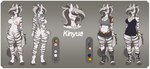 anthro areola big_breasts breasts clothed clothing color_swatch female nipples nude off/on smile solo stripes text tongue tongue_out reaper3d kinyua equid equine mammal zebra absurd_res character_name digital_media_(artwork) hi_res model_sheet