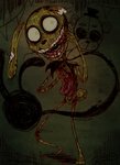 3_toes 4_fingers anthro banner black_nose blood bodily_fluids bunting_(banner) button_(fastener) decoration feet fingers gore green_body long_ears machine male nightmare_fuel notched_ear organs pennant_banner ribbons smile standing teeth toes yellow_eyes atlas-white five_nights_at_freddy's five_nights_at_freddy's_3 scottgames shadow_freddy_(fnaf) springtrap_(fnaf) animatronic lagomorph leporid mammal rabbit robot undead signature