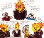 bodily_fluids bone clothing eyewear fire glasses jacket skeleton skull speech_bubble superhero tears text topwear unknown_artist marvel undertale undertale_(series) asriel_dreemurr ghost_rider grillby papyrus_(undertale) sans_(undertale) animated_skeleton boss_monster_(undertale) bovid caprine elemental_creature elemental_humanoid fire_creature fire_humanoid goat humanoid mammal undead crossover english_text